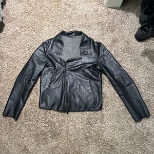 (NEW DETAILS) Emporio Armani Lamb Leather Jacket